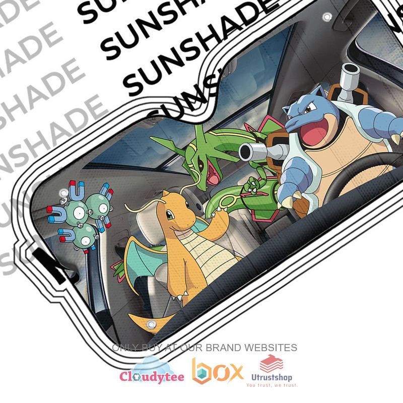 anime pokemon blastoise car sunshade 1 8724
