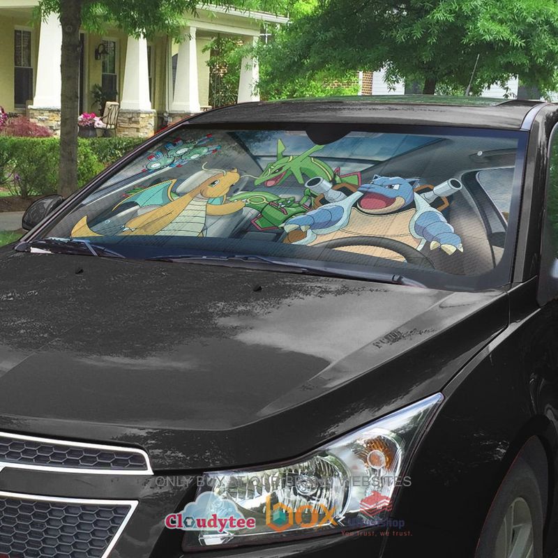 anime pokemon blastoise car sunshade 2 59826