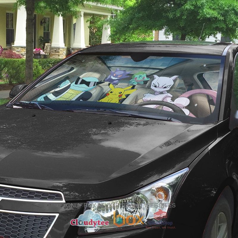 anime pokemon mewtwo car sunshade 2 63278