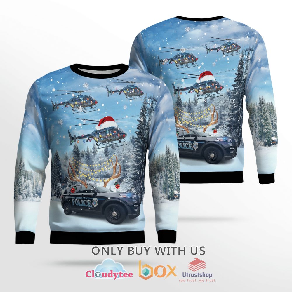 anne arundel county police blue christmas sweater 1 90240