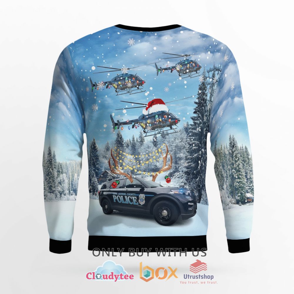 anne arundel county police blue christmas sweater 2 19815