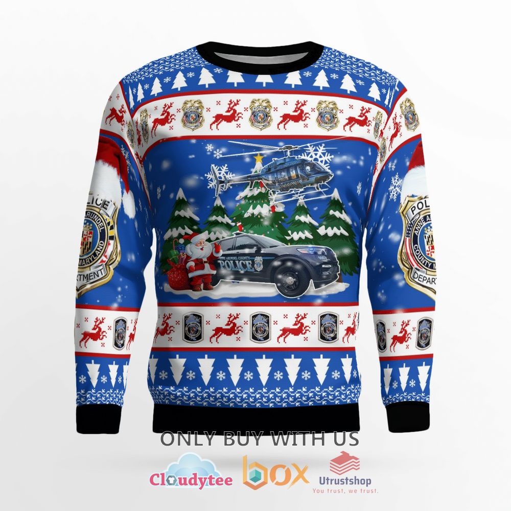 anne arundel county police christmas sweater 2 17384