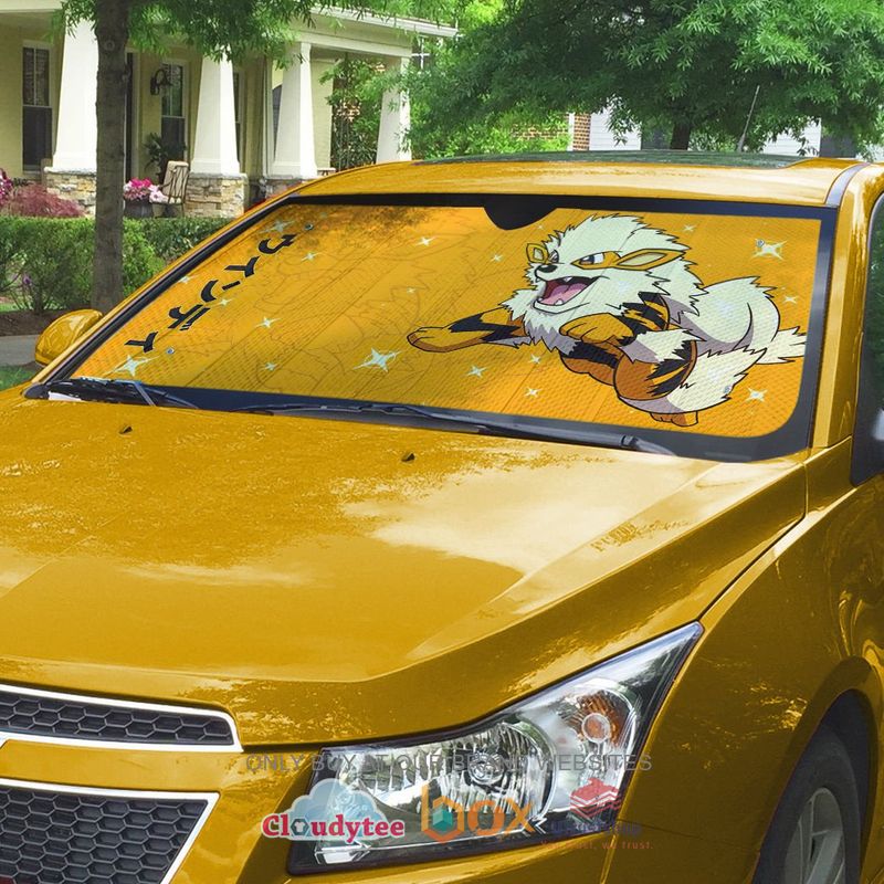 arcanine pokemon anime car sunshade 2 72270