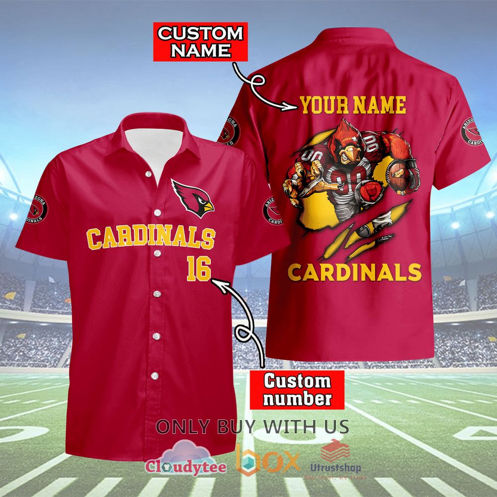 arizona cardinals mascot personalized hawaiian shirt 1 4688