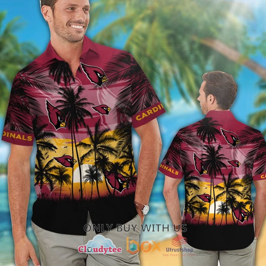 arizona cardinals palm tree hawaiian shirt 2 15058