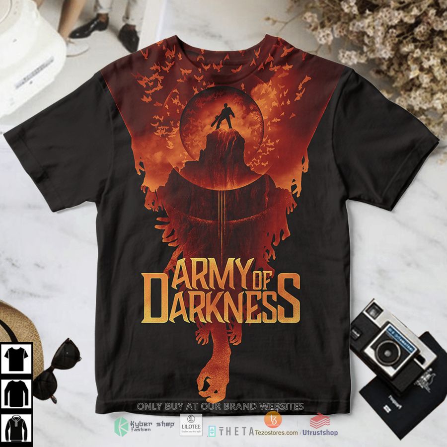 army of darkness ash williams standing hill t shirt 1 64664