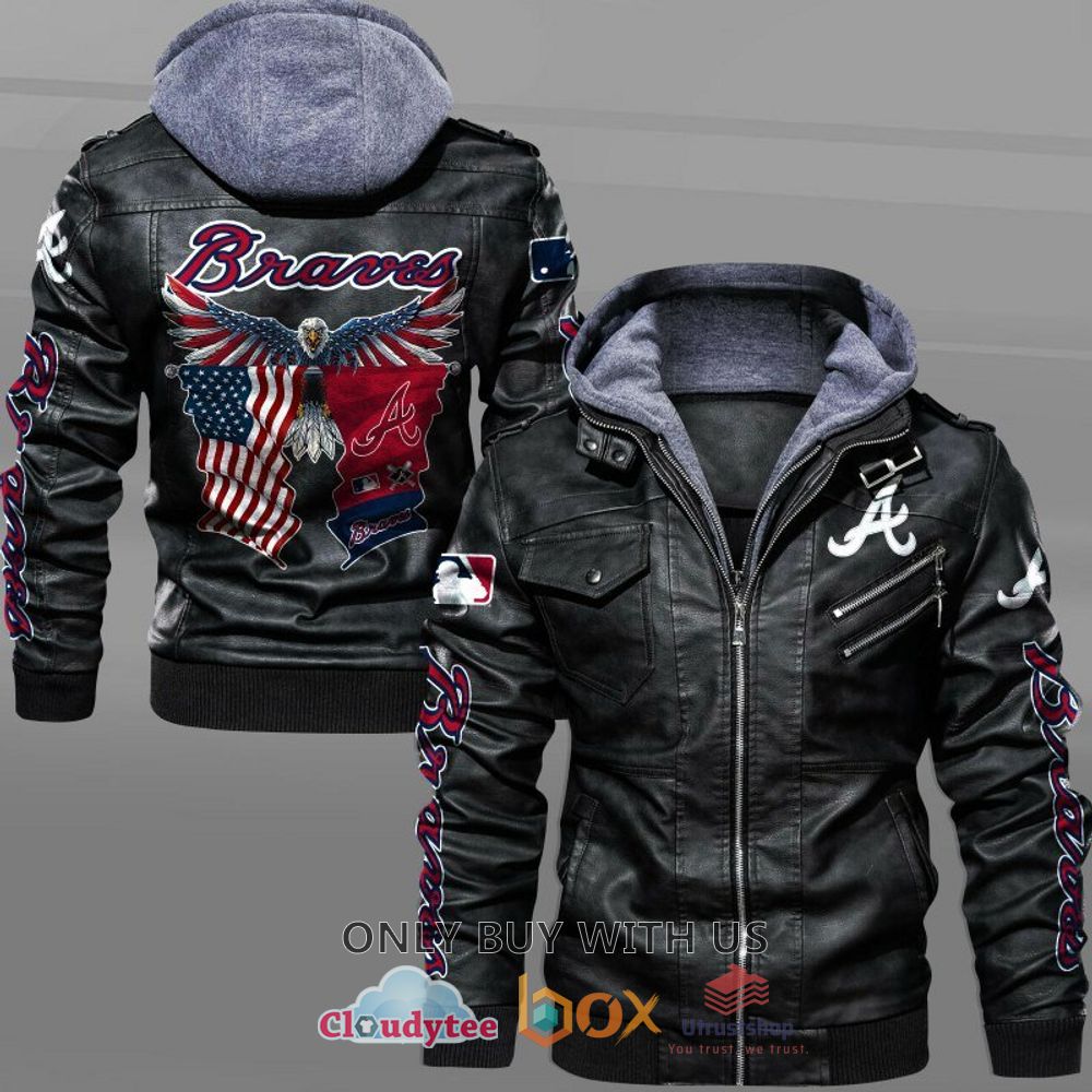 atlanta braves american flag eagle leather jacket 1 60004