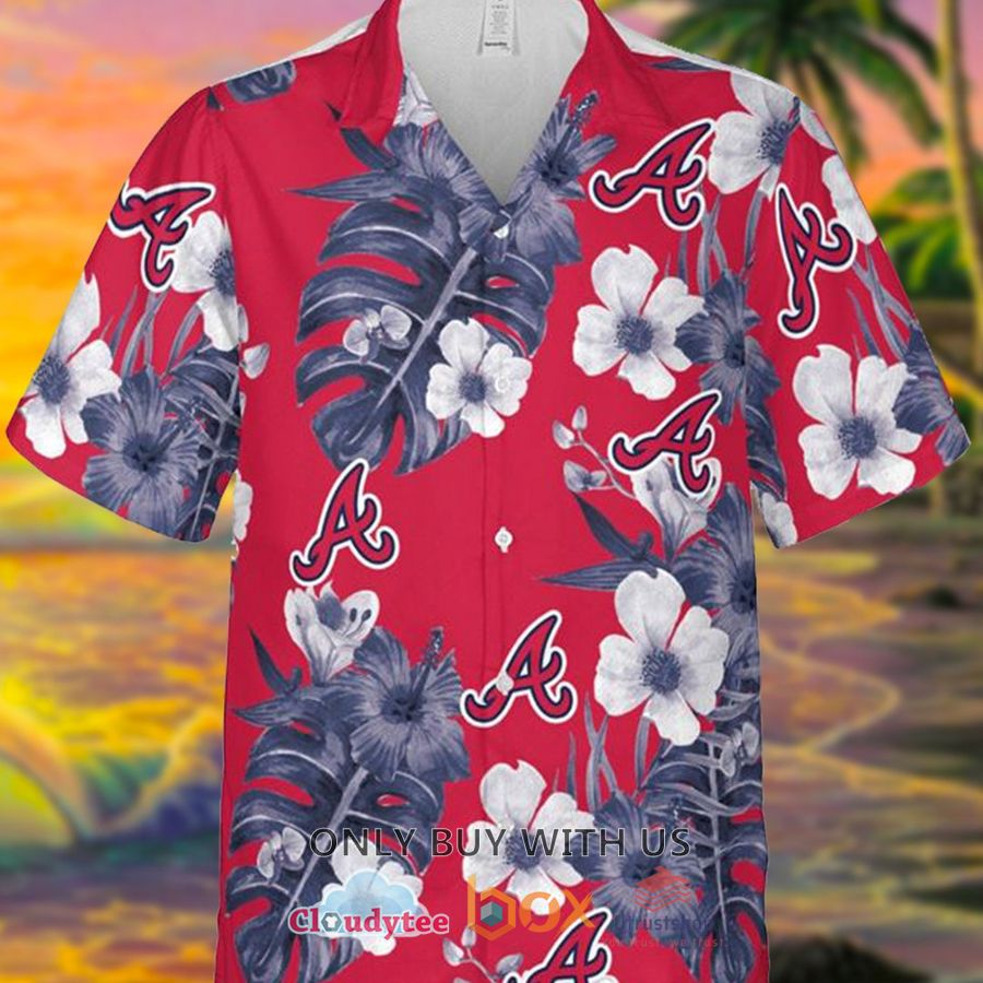 atlanta braves mlb hibiscus flower hawaiian shirt 1 27844