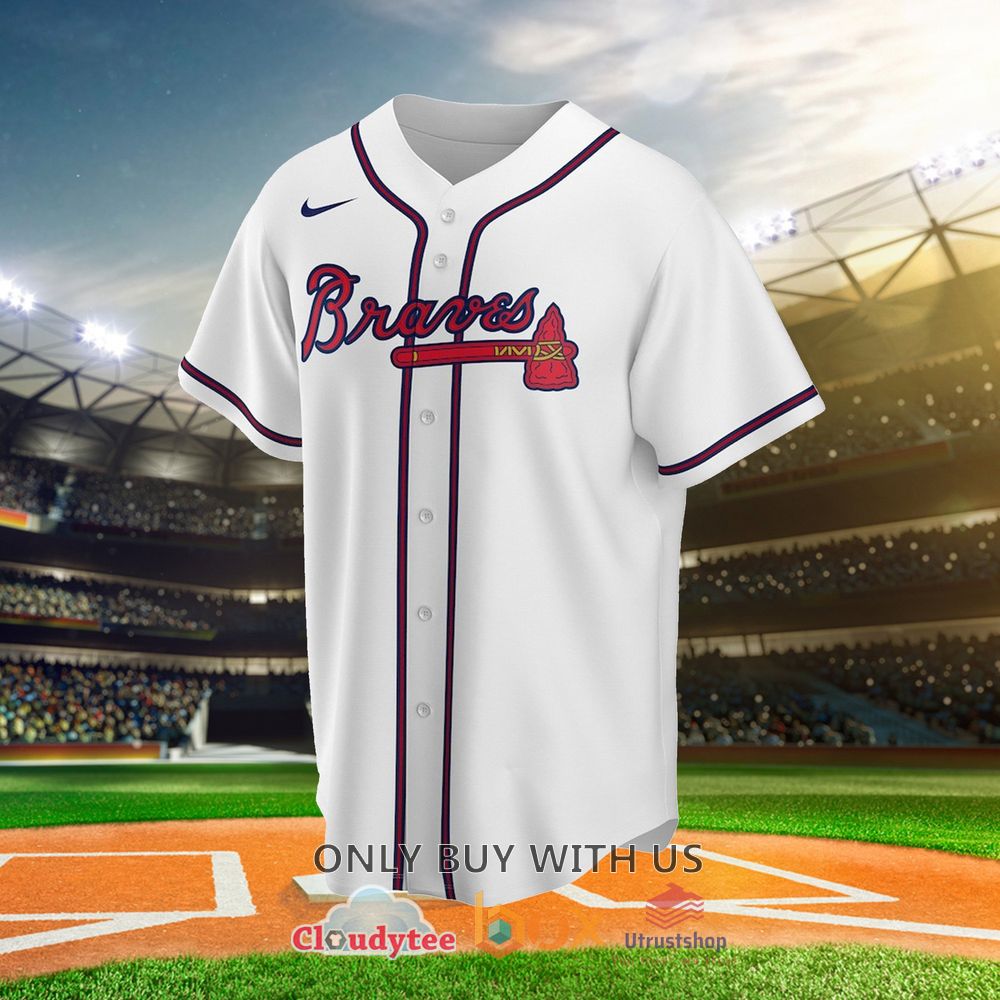 atlanta braves white personalized baseball jersey 2 23600