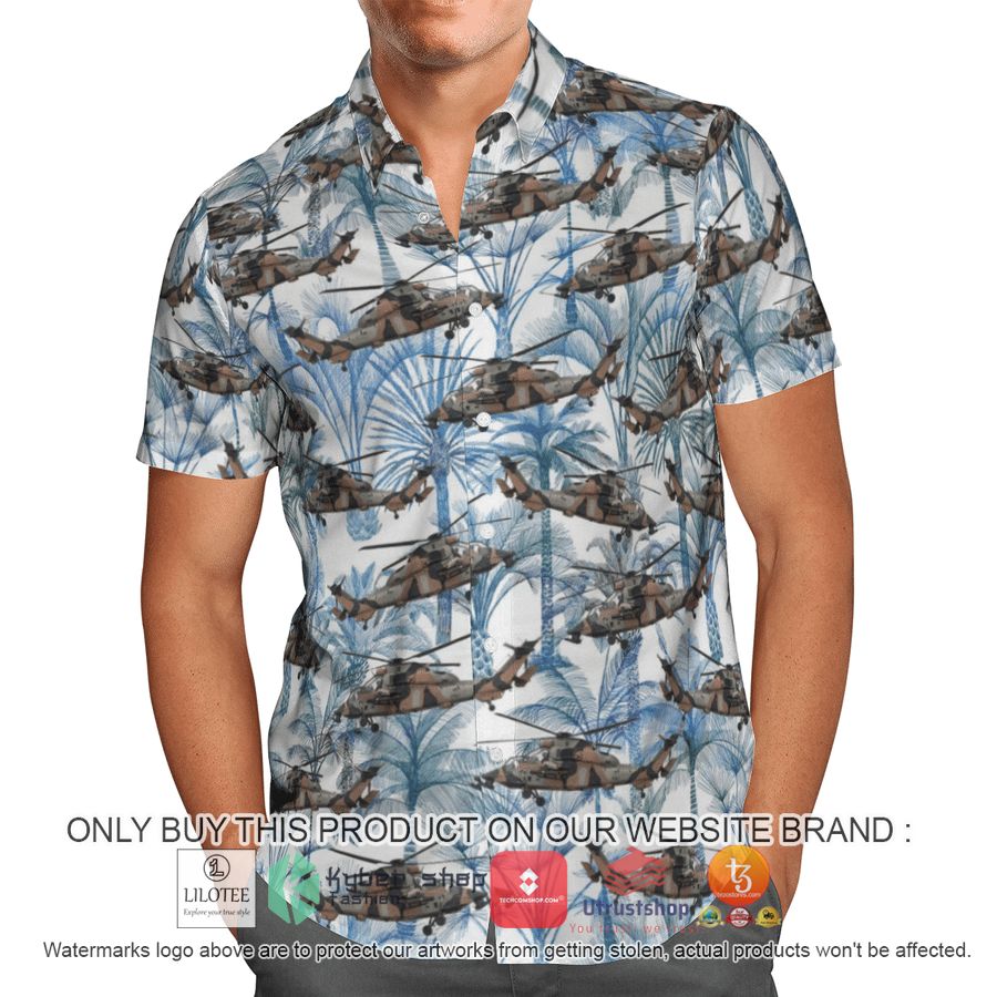 australia army arh tiger blue hawaiian shirt beach shorts 1 69276
