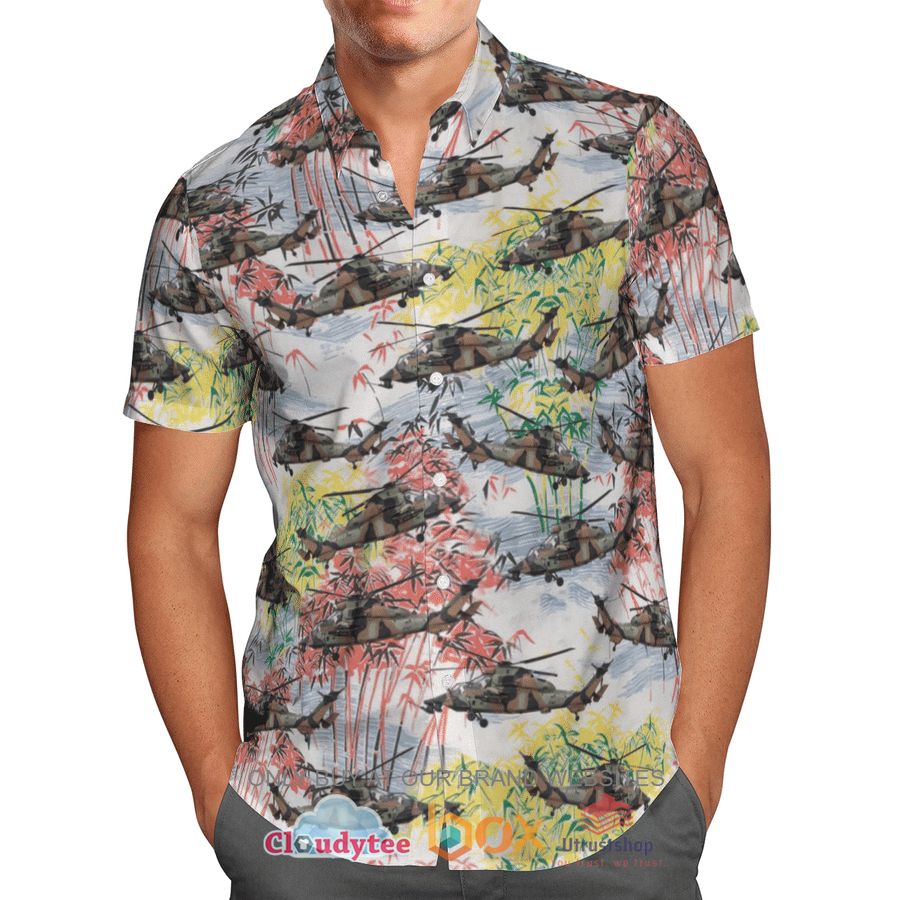 australia army arh tiger hawaiian shirt short 1 50062
