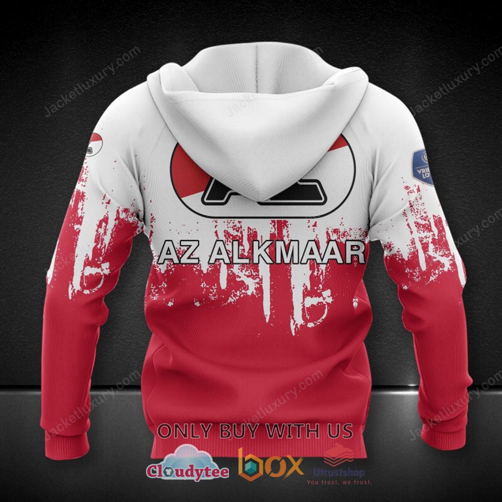 az alkmaar red white 3d hoodie shirt 2 6234