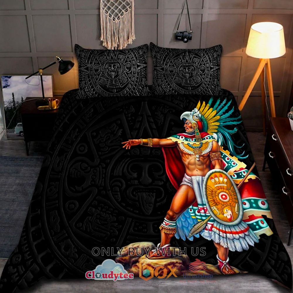 aztec mexico black bedding set 2 69916