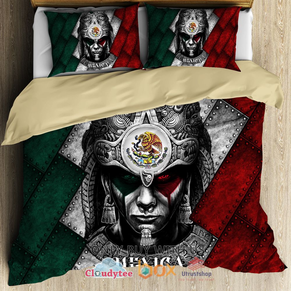 aztec warrior mexican bedding set 1 35158