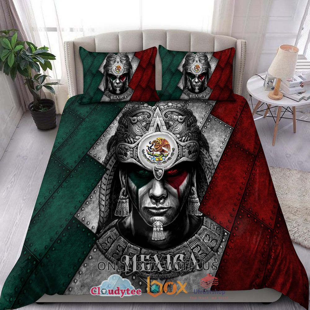 aztec warrior mexican bedding set 2 97457