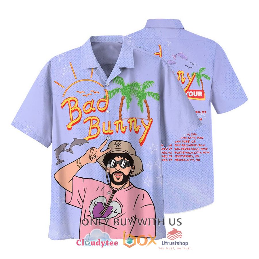bad bunny bleached 2022 tour hawaiian shirt 1 96026