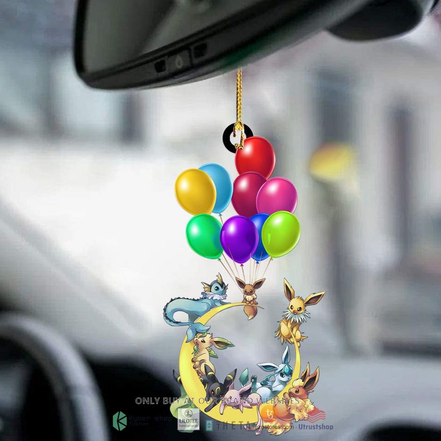 balloon eevee evolution car hanging ornament 2 79660