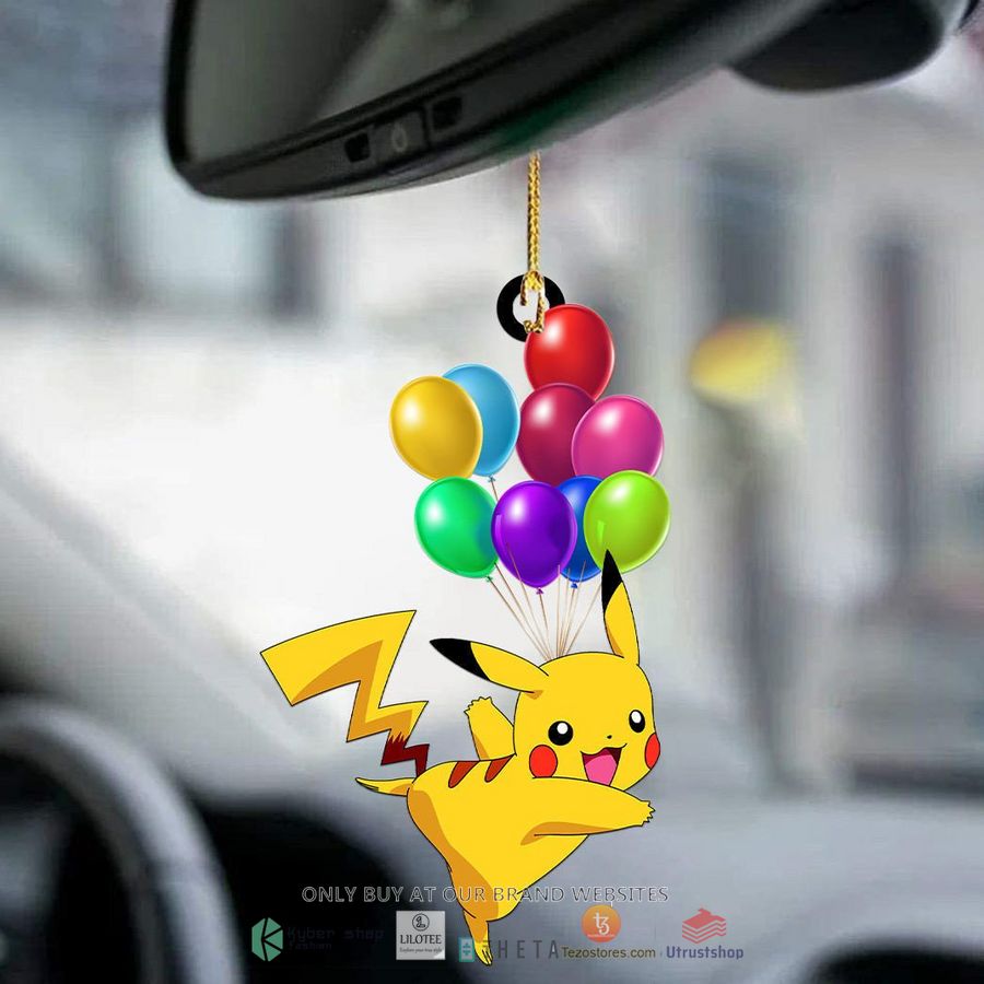 balloon pikachu car hanging ornament 2 17610