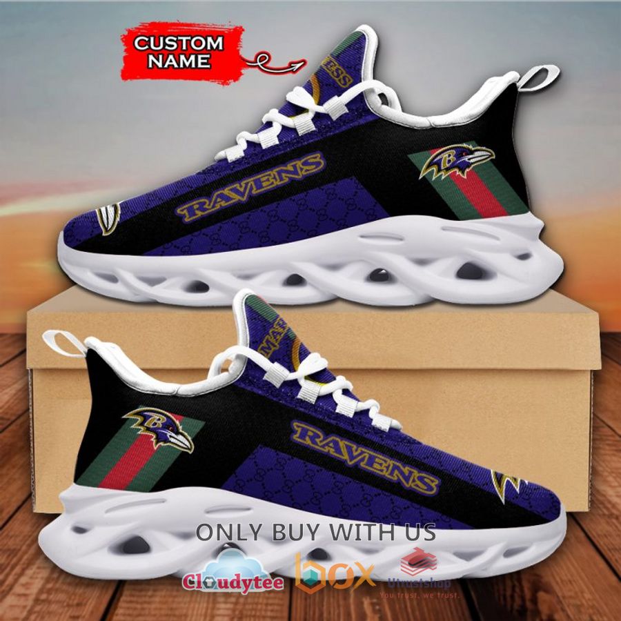 baltimore ravens gucci custom name clunky max soul shoes 2 15464