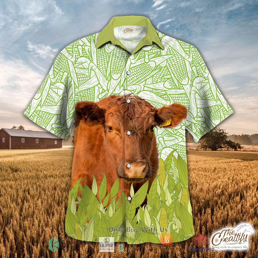 beefmaster and corn pattern hawaiian shirt 1 61168
