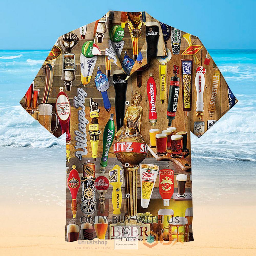beer taps hawaiian shirt 1 38220