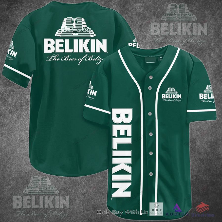 belikin beer green baseball jersey 1 27286