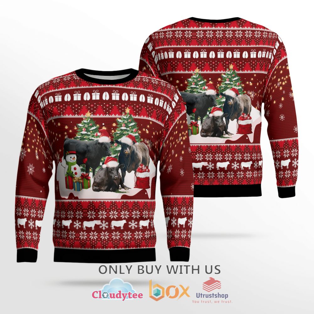 black angus cattle christmas sweater 1 91100