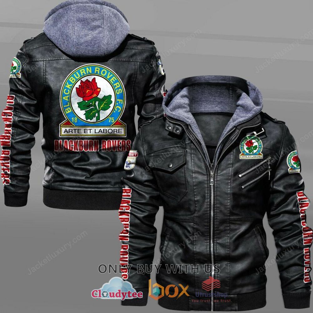 blackburn rovers 1875 leather jacket 1 28192
