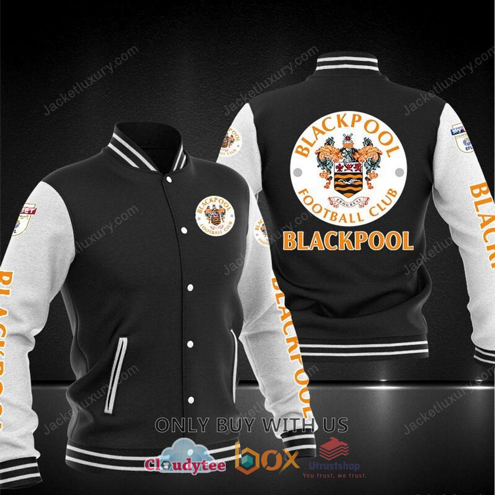 blackpool football club blackpool baseball jacket 2 83047