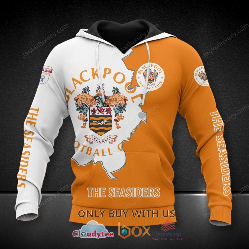 blackpool football club the seasiders 3d hoodie shirt 2 87580