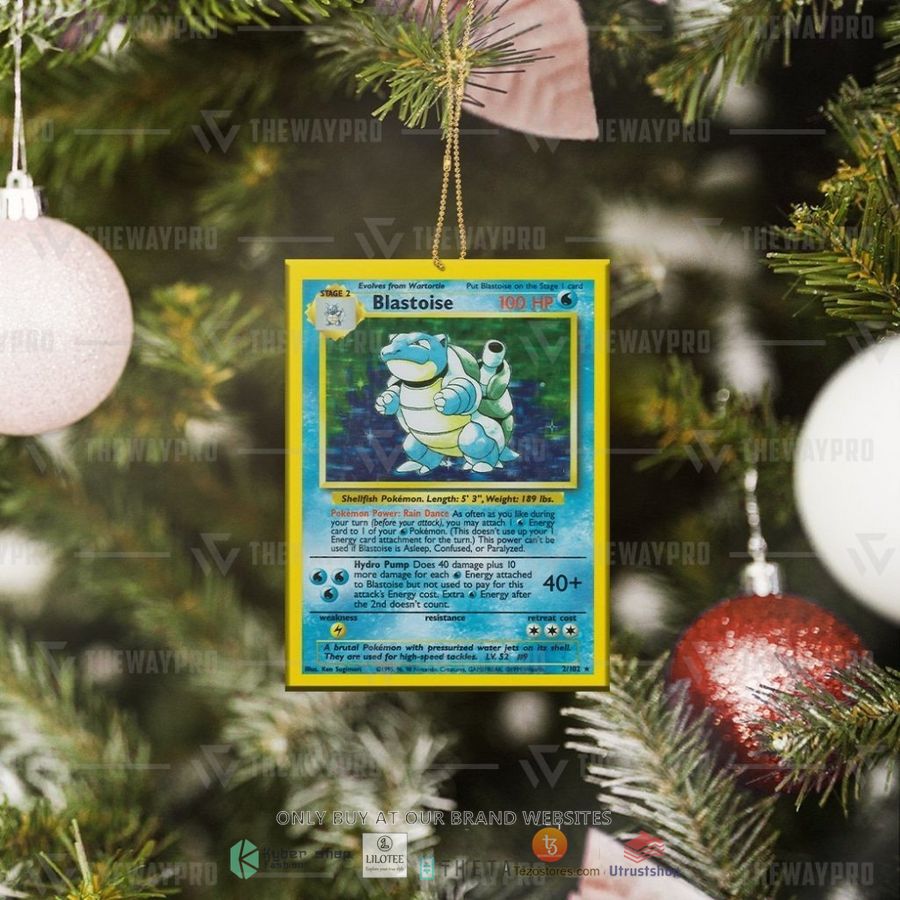 blastoise card christmas ornament 2 29286