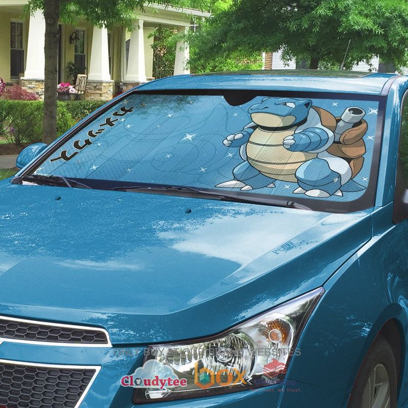 blastoise pokemon anime car sunshade 2 35703