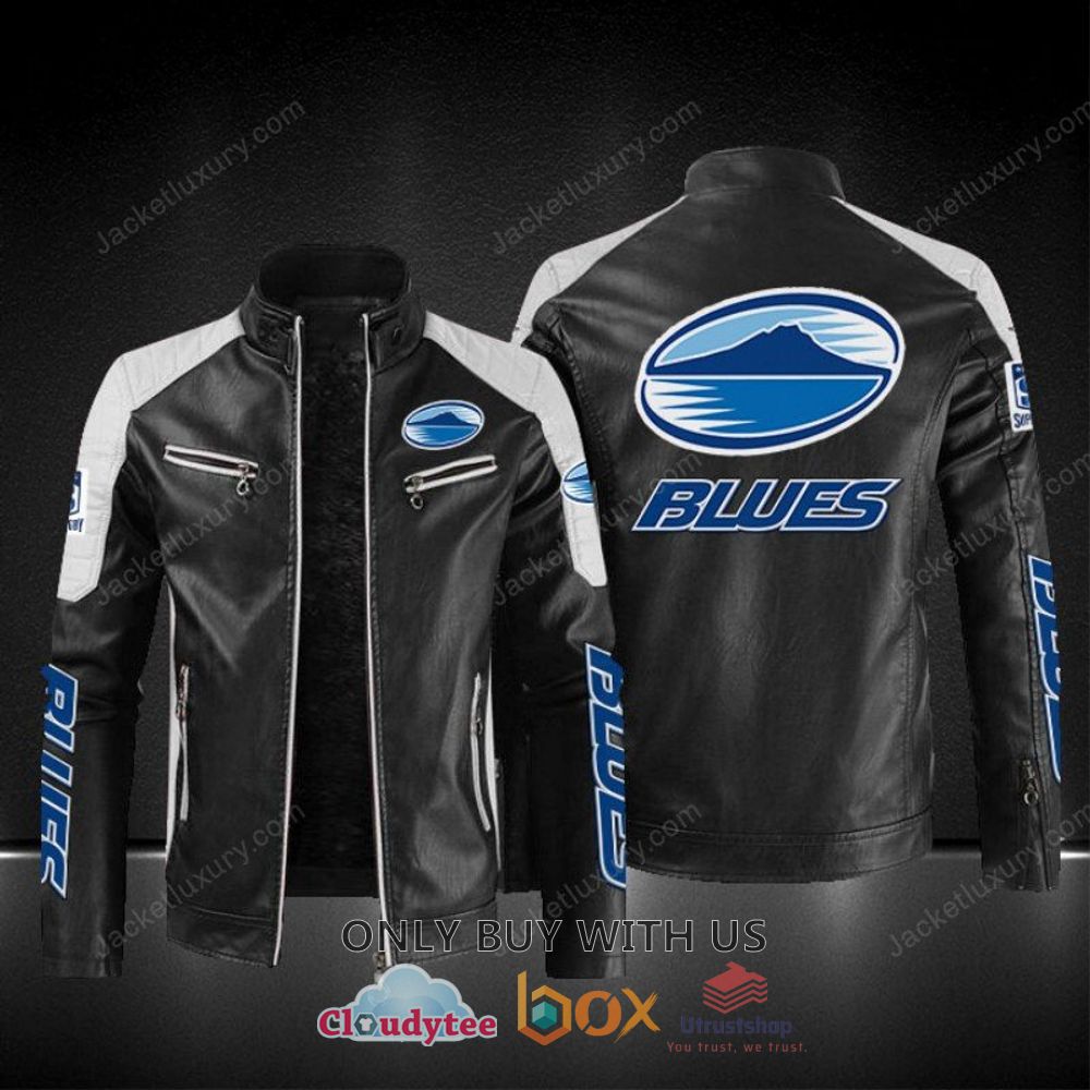blues rugby block leather jacket 1 13663