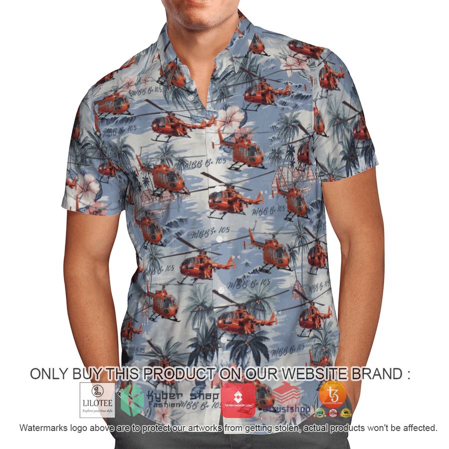 bolkow bo 105 germany hawaiian shirt beach shorts 1 87327
