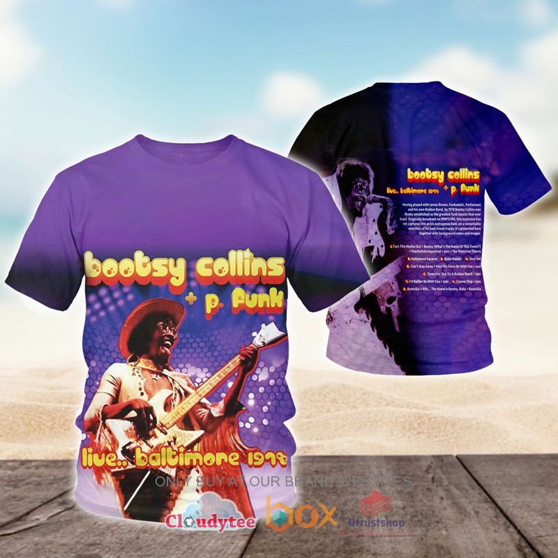 bootsy collins p funk live baltimore 1978 t shirt 1 69449
