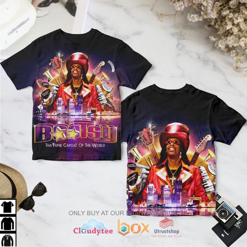 bootsy collins tha funk capital of the world pattern t shirt 1 89392