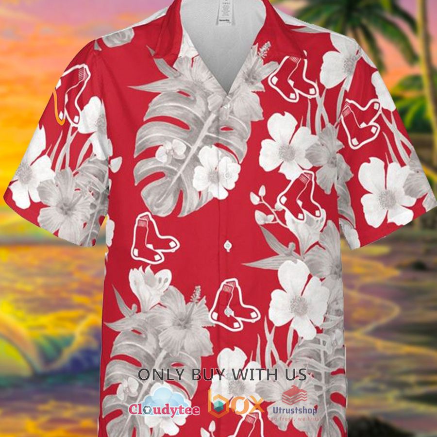 boston red sox mlb hibiscus flower hawaiian shirt 1 45965