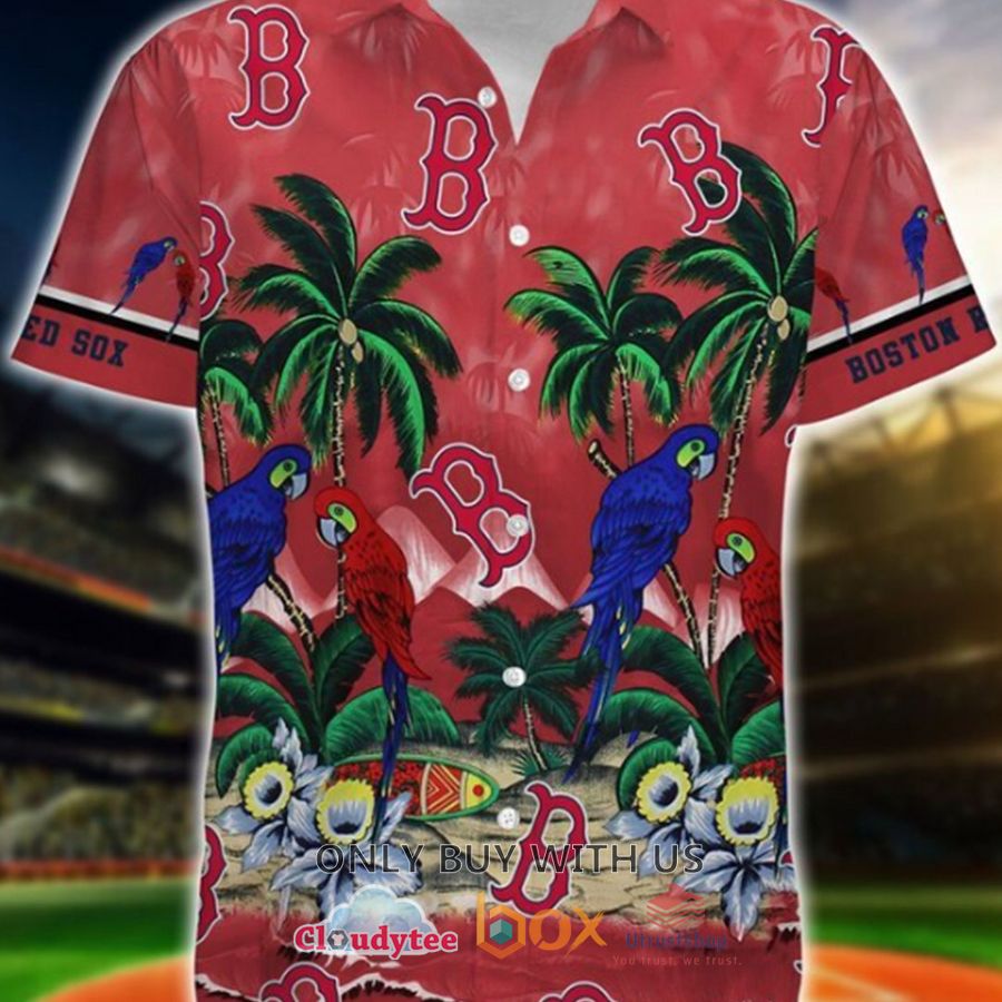 boston red sox mlb parrot hawaiian shirt 1 2528