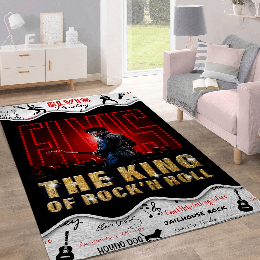 Elvis Presley The King of Rock n Roll Rug 2