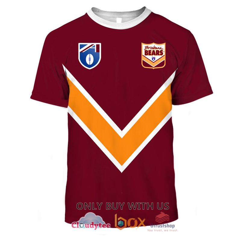 brisbane bears football club personalized pattern 3d hoodie shirt 2 2425