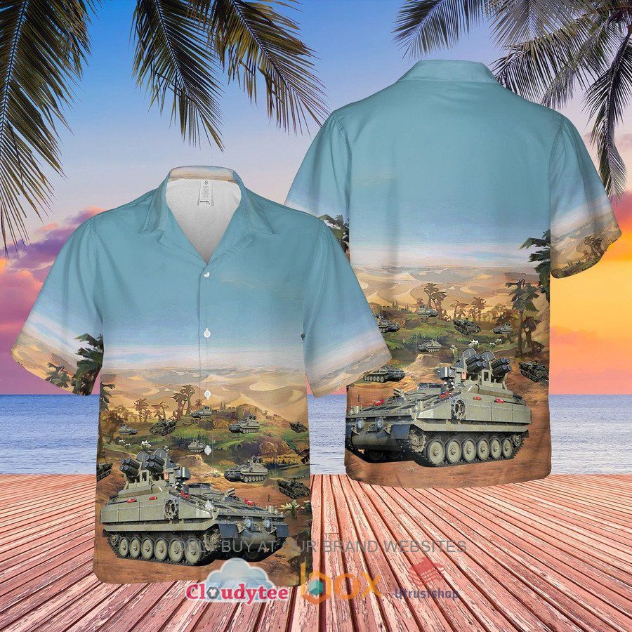 british army alvis stormer hvm combat vehicle hawaiian shirt short 1 8093