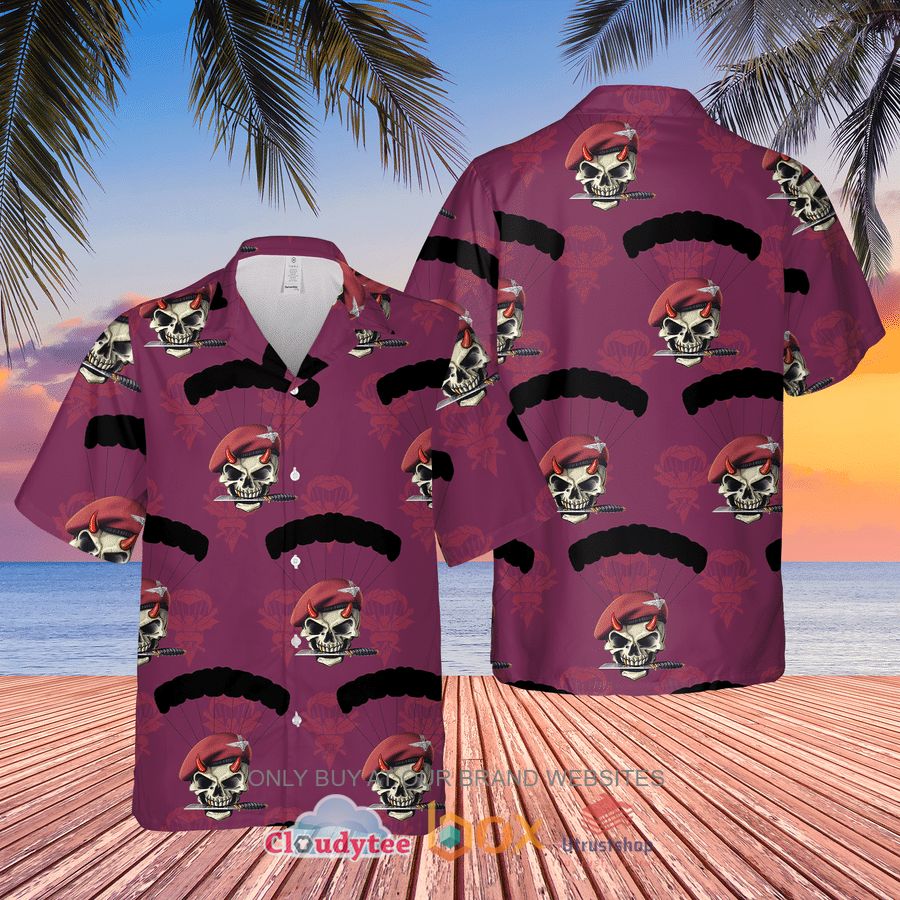 british army parachute red devils hawaiian shirt 1 41506