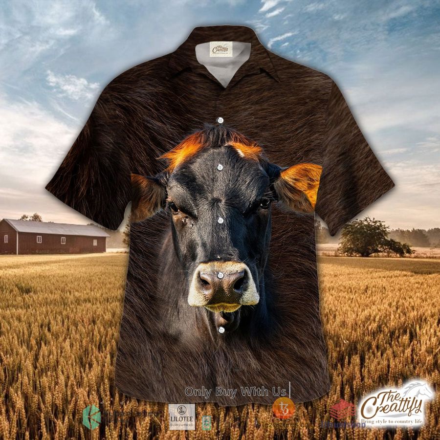 brownswiss cattle hawaiian shirt 1 33617