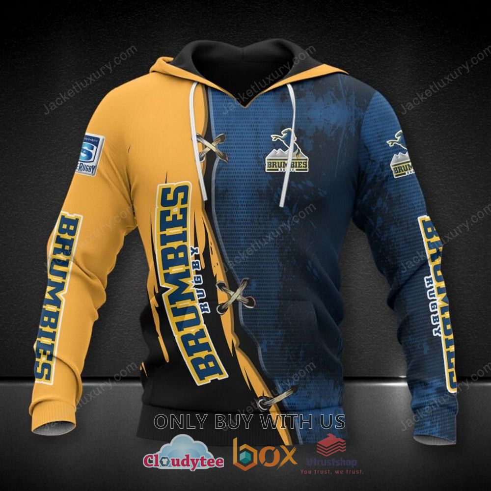 brumbies rugby navy yellow black 3d hoodie shirt 1 34234