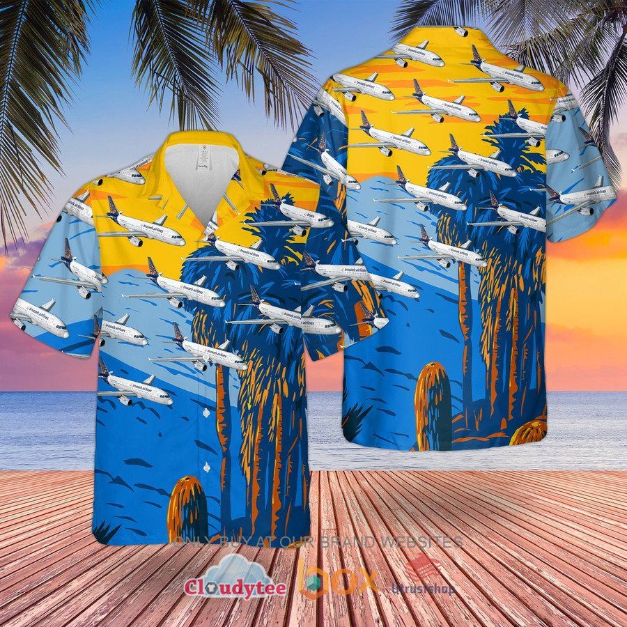 brussels airlines airbus a319 100 hawaiian shirt 1 36742