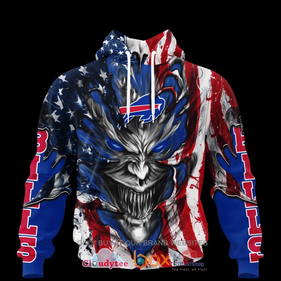 buffalo bills evil demon face us flag 3d hoodie shirt 1 23309