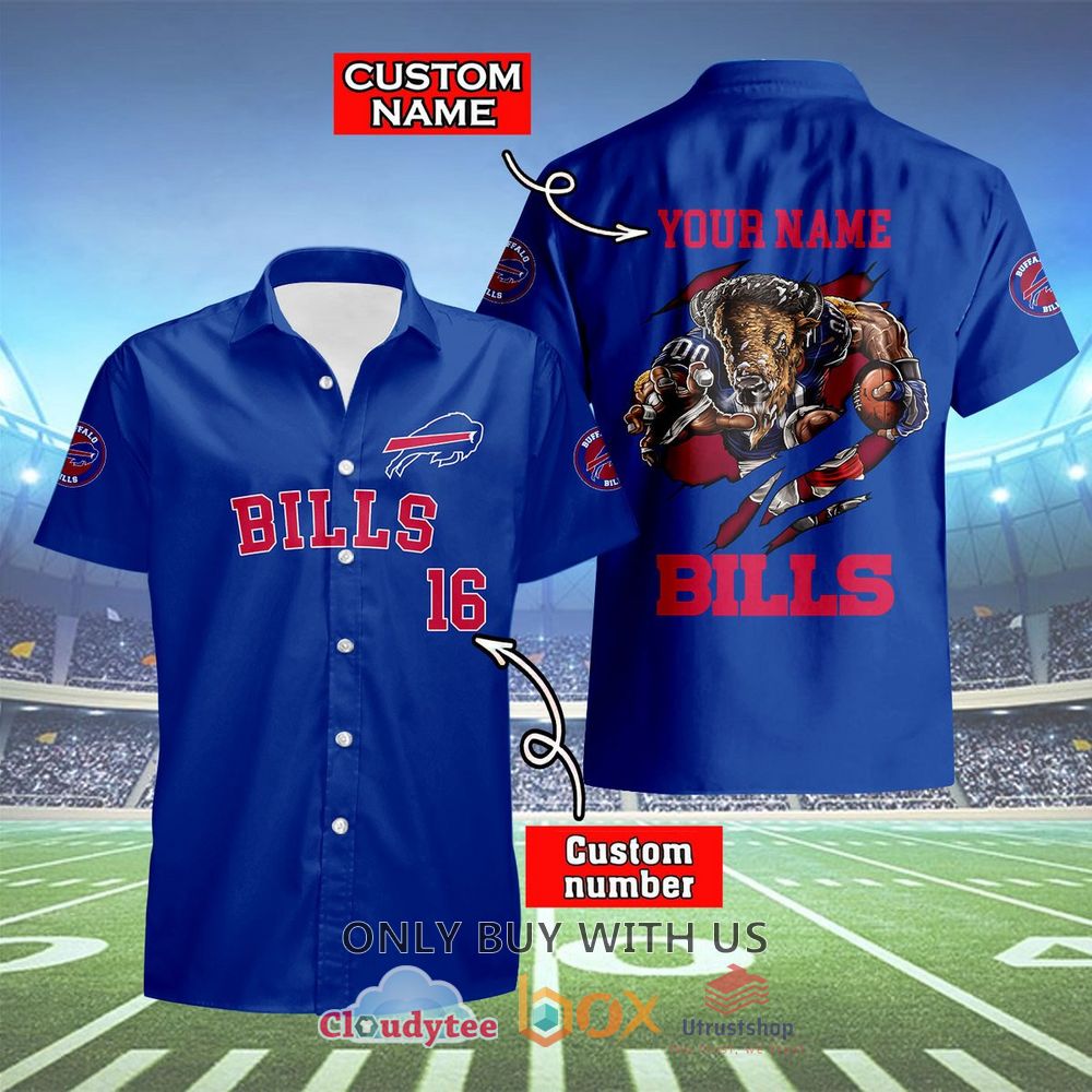 buffalo bills mascot personalized hawaiian shirt 1 93368