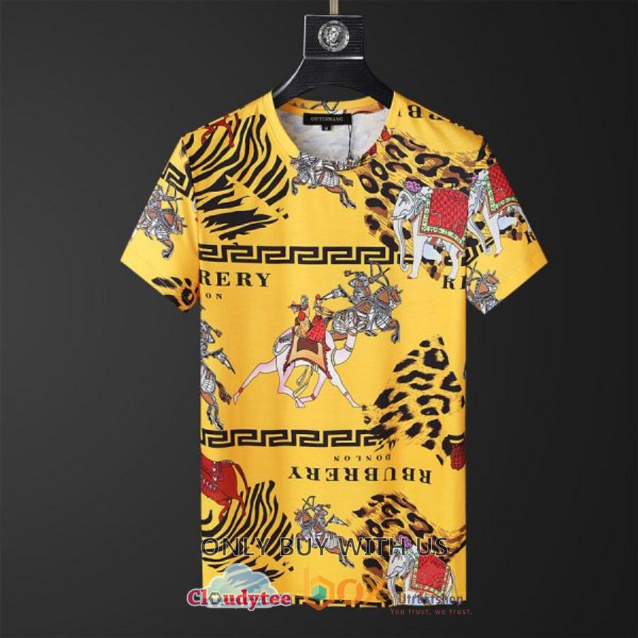 burberry london yellow pattern horse 3d t shirt 1 59696