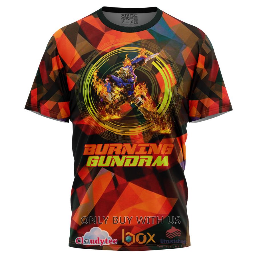 burning gundam t shirt 1 53682
