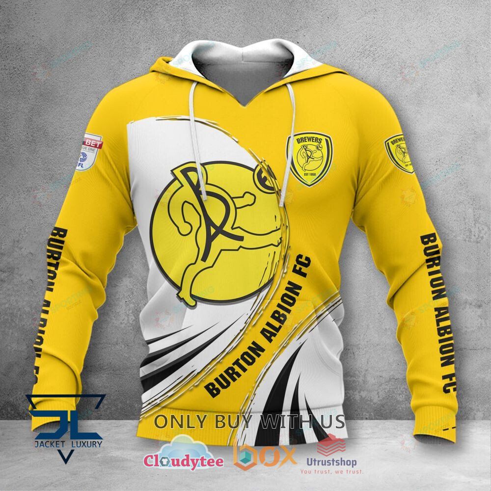 burton albion f c yellow white 3d shirt hoodie 2 56769